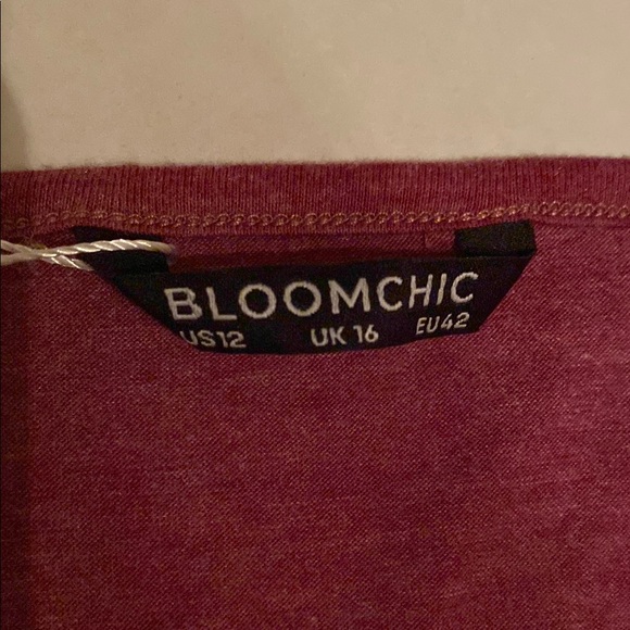 BloomChic Purple Boxy Short Sleeve Blouse - Picture 4 of 7